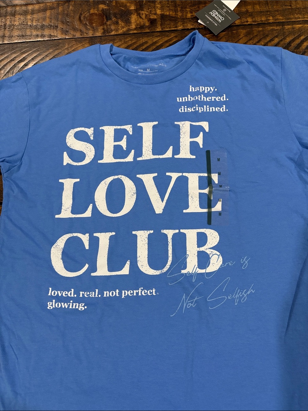 Grayson Threads Blue SELF LOVE CLUB Short Sleeve Tee